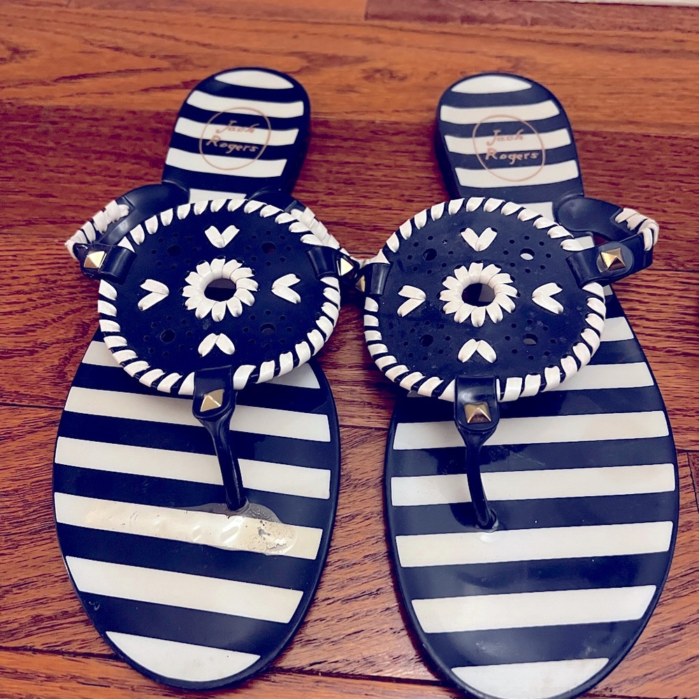Jack Rogers Jelly Flip Flops Size 10. Very good used condition.